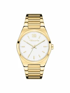 Tamaris Uhren<Damen Armbanduhr gold uni