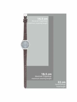 Trilani Uhren<Damen Armband-Uhr Quarzuhr silber uni