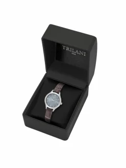 Trilani Uhren<Damen Armband-Uhr Quarzuhr silber uni