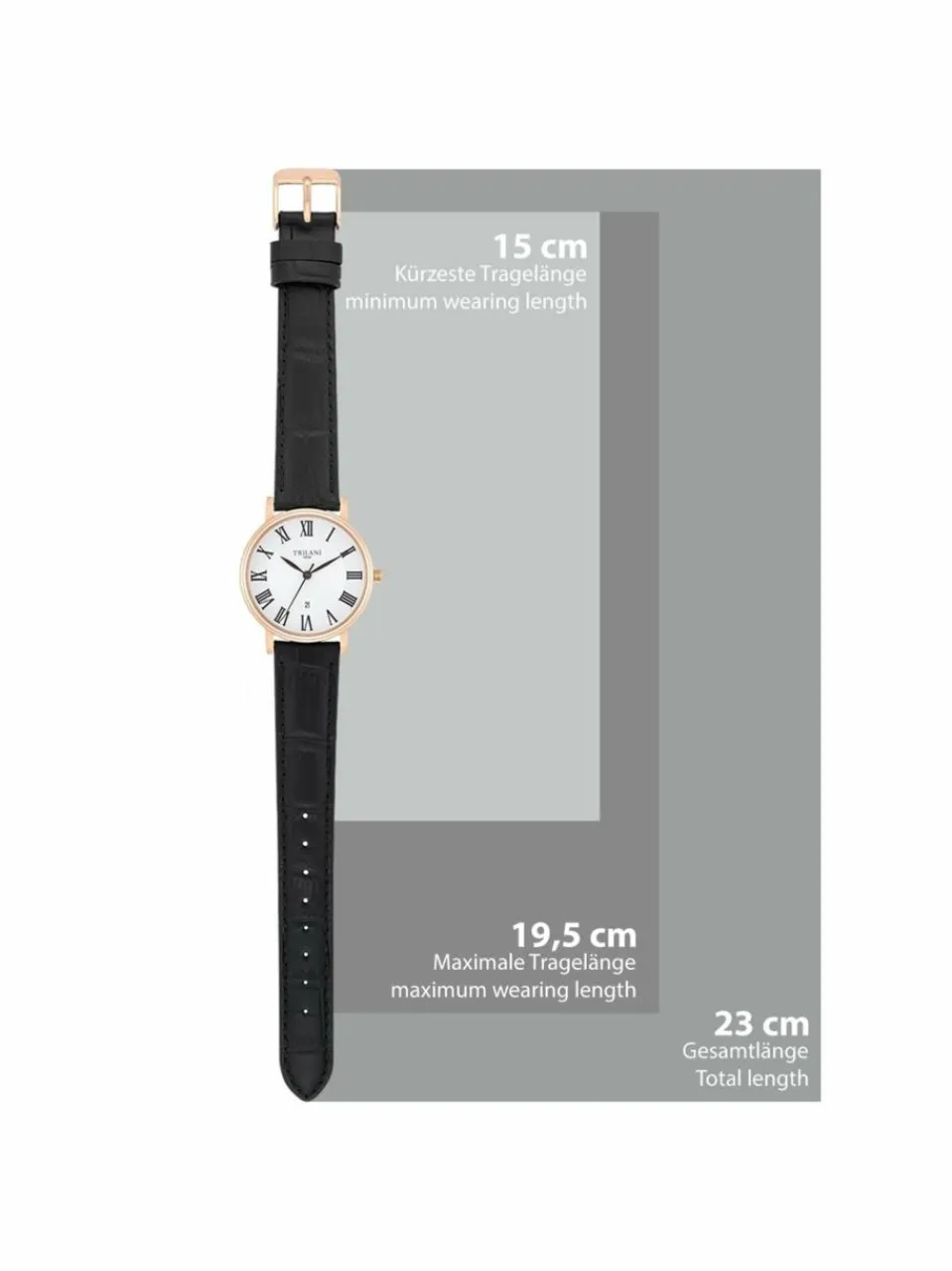 Trilani Uhren<Damen Armband-Uhr Quarzuhr roségold uni