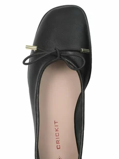 Crickit Ballerinas<Damen Ballerina - OMEGA schwarz bedruckt