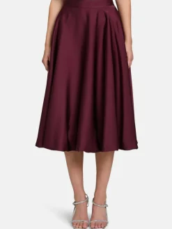 Vera Mont Röcke<Damen Ballonrock bordeaux uni