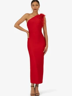 Kraimod Kleider<Damen Bandagekleid rot uni