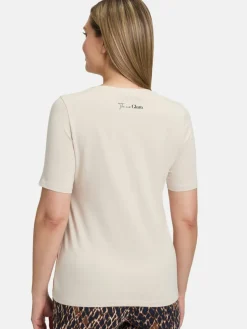 Betty Barclay Shirts & Tops<Damen Basic Shirt beige mehrfarbig bedruckt