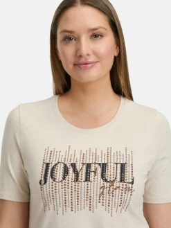 Betty Barclay Shirts & Tops<Damen Basic Shirt beige mehrfarbig bedruckt