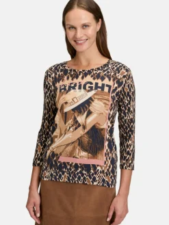 Betty Barclay Shirts & Tops<Damen Basic Shirt marine mehrfarbig gemustert