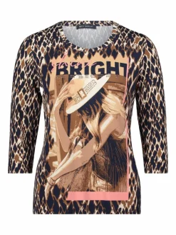 Betty Barclay Shirts & Tops<Damen Basic Shirt marine mehrfarbig gemustert