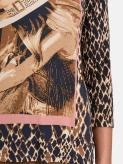 Betty Barclay Shirts & Tops<Damen Basic Shirt marine mehrfarbig gemustert