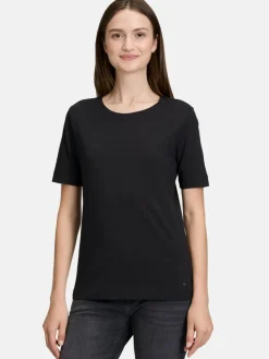 Betty & Co Shirts & Tops<Damen Basic Shirt schwarz uni