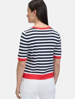 Betty Barclay Pullover & Strickjacken<Damen Basic-Pullover mehrfarbig gestreift