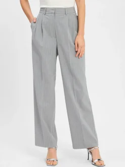 Marie Lund Hosen<Damen Baukasten-Anzughose hellgrau gestreift