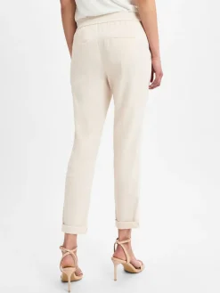 Damen Marc Cain Collections Hosen>Damen Baukasten-Stoffhose mit Leinenanteil