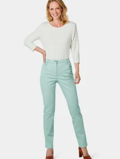 Damen Goldner Hosen><noscript><img width=