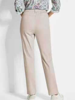 Goldner Hosen<Damen Baumwollschlupfhose LOUISA - Leichte Baumwollschlupfhose LOUISA kitt uni