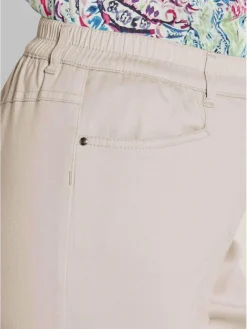 Goldner Hosen<Damen Baumwollschlupfhose LOUISA - Leichte Baumwollschlupfhose LOUISA kitt uni