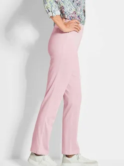 Goldner Hosen<Damen Baumwollschlupfhose LOUISA - Leichte Baumwollschlupfhose LOUISA rosa uni