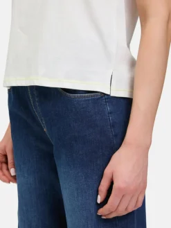 Cartoon Shirts & Tops<Damen Baumwollshirt weiß bedruckt