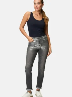 zero Shirts & Tops<Damen Baumwoll-Top blau uni