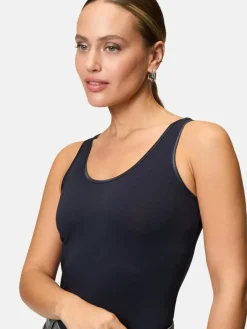 zero Shirts & Tops<Damen Baumwoll-Top blau uni