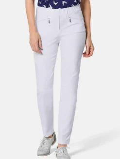 Goldner Hosen<Damen Bengalinhose - Schlupfhose LOUISA mit Steppnähten weiß uni