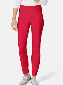 Goldner Hosen<Damen Bengalinhose - Schlupfhose LOUISA mit Steppnähten rot uni