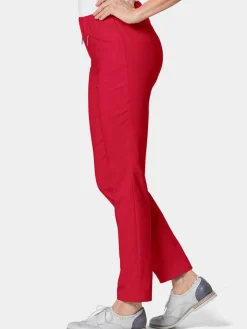 Goldner Hosen<Damen Bengalinhose - Schlupfhose LOUISA mit Steppnähten rot uni