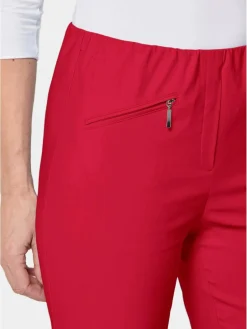 Goldner Hosen<Damen Bengalinhose - Schlupfhose LOUISA mit Steppnähten rot uni