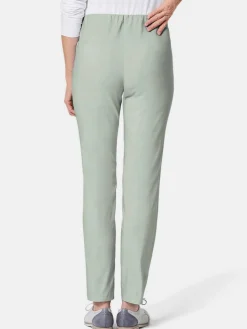 Goldner Hosen<Damen Bengalinhose - Schlupfhose LOUISA mit Steppnähten grün uni