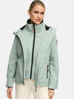 Marikoo Jacken & Westen<Damen Übergangsjacke - Erdbeere mint uni