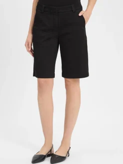 comma Hosen<Damen Bermuda schwarz uni