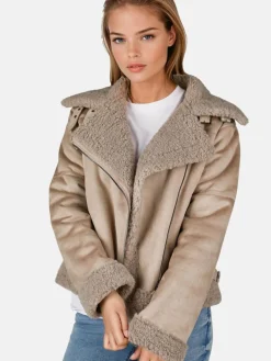 Damen White Label Jacken & Westen>Damen Bikerjacke