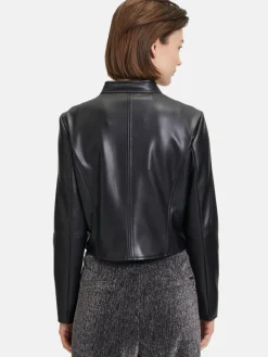 Betty & Co Blazer<Damen Bikerjacke schwarz uni