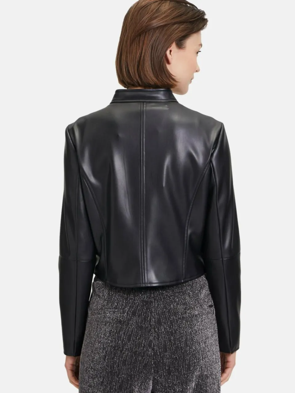 Betty & Co Blazer<Damen Bikerjacke schwarz uni