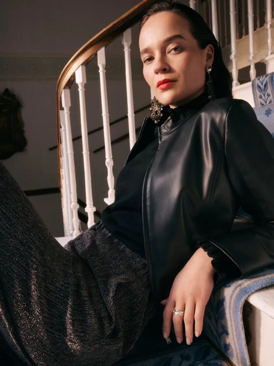 Betty & Co Blazer<Damen Bikerjacke schwarz uni