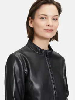 Betty & Co Blazer<Damen Bikerjacke schwarz uni