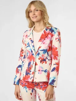 More & More Blazer<Damen Blazer rot weiß gemustert