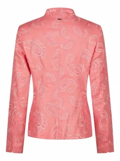 White Label Blazer<Damen Blazer rosa gemustert