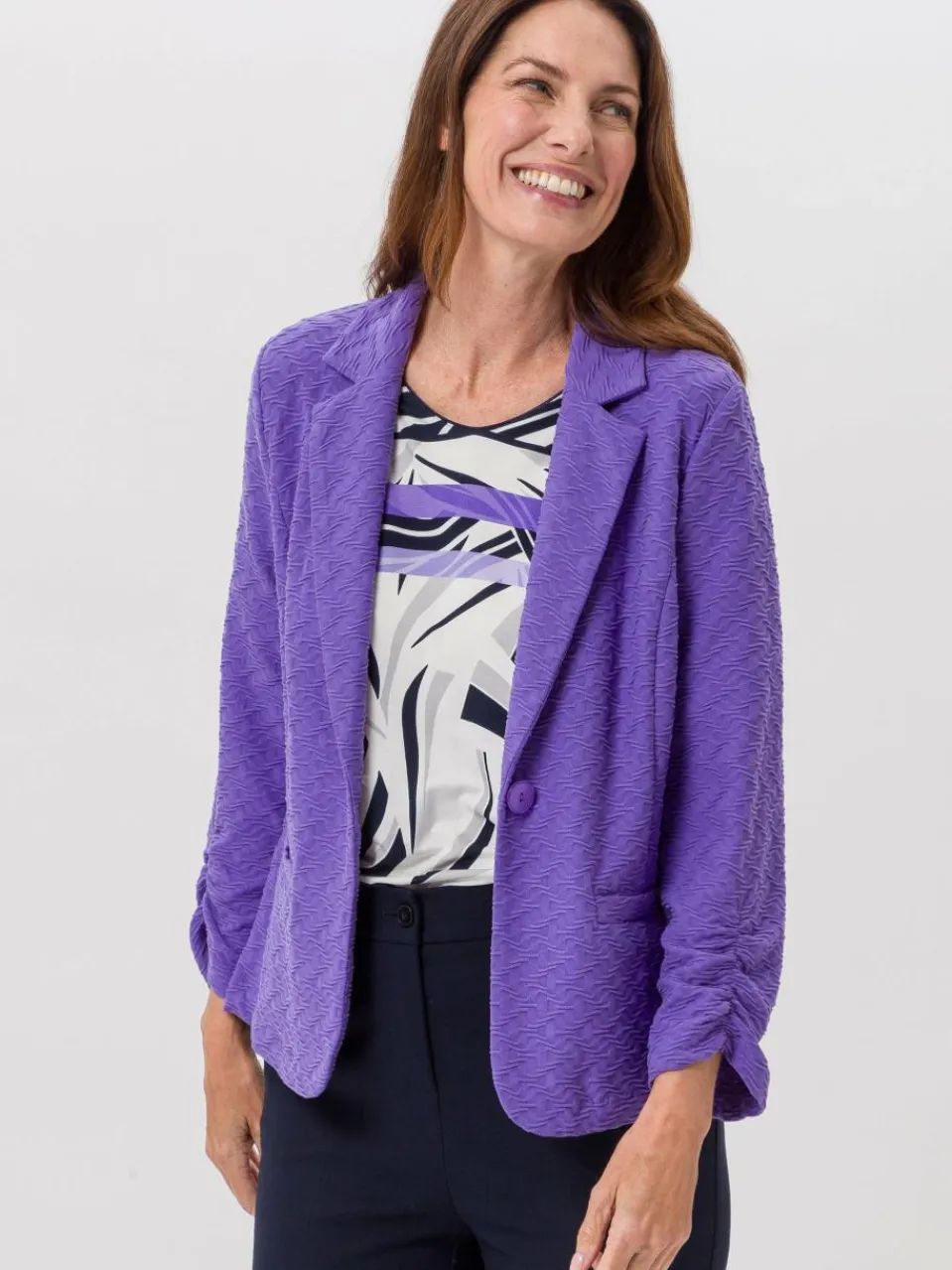 Frank Walder Blazer<Damen Blazer flieder lila uni