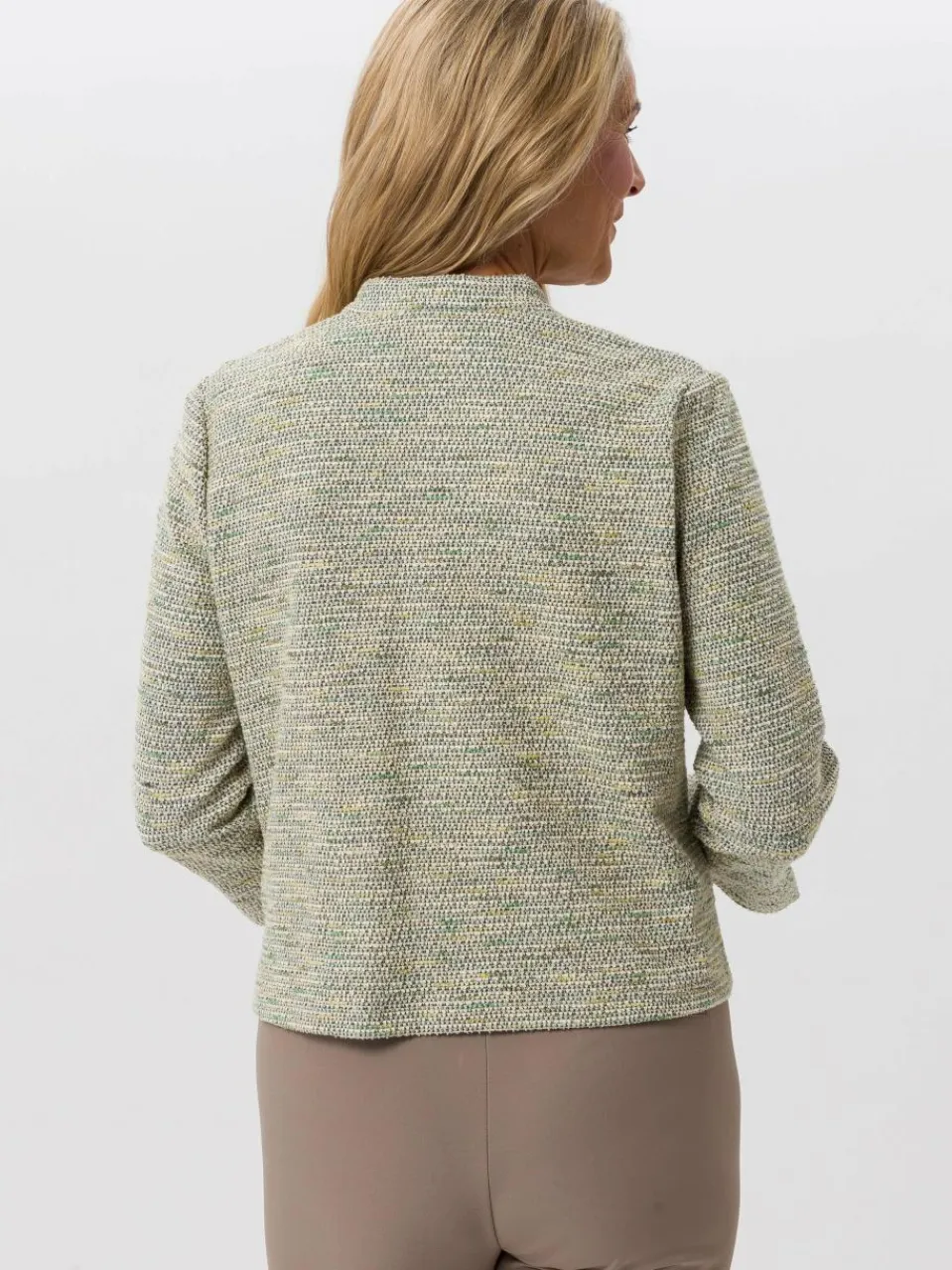 Frank Walder Blazer<Damen Blazer grün mehrfarbig uni