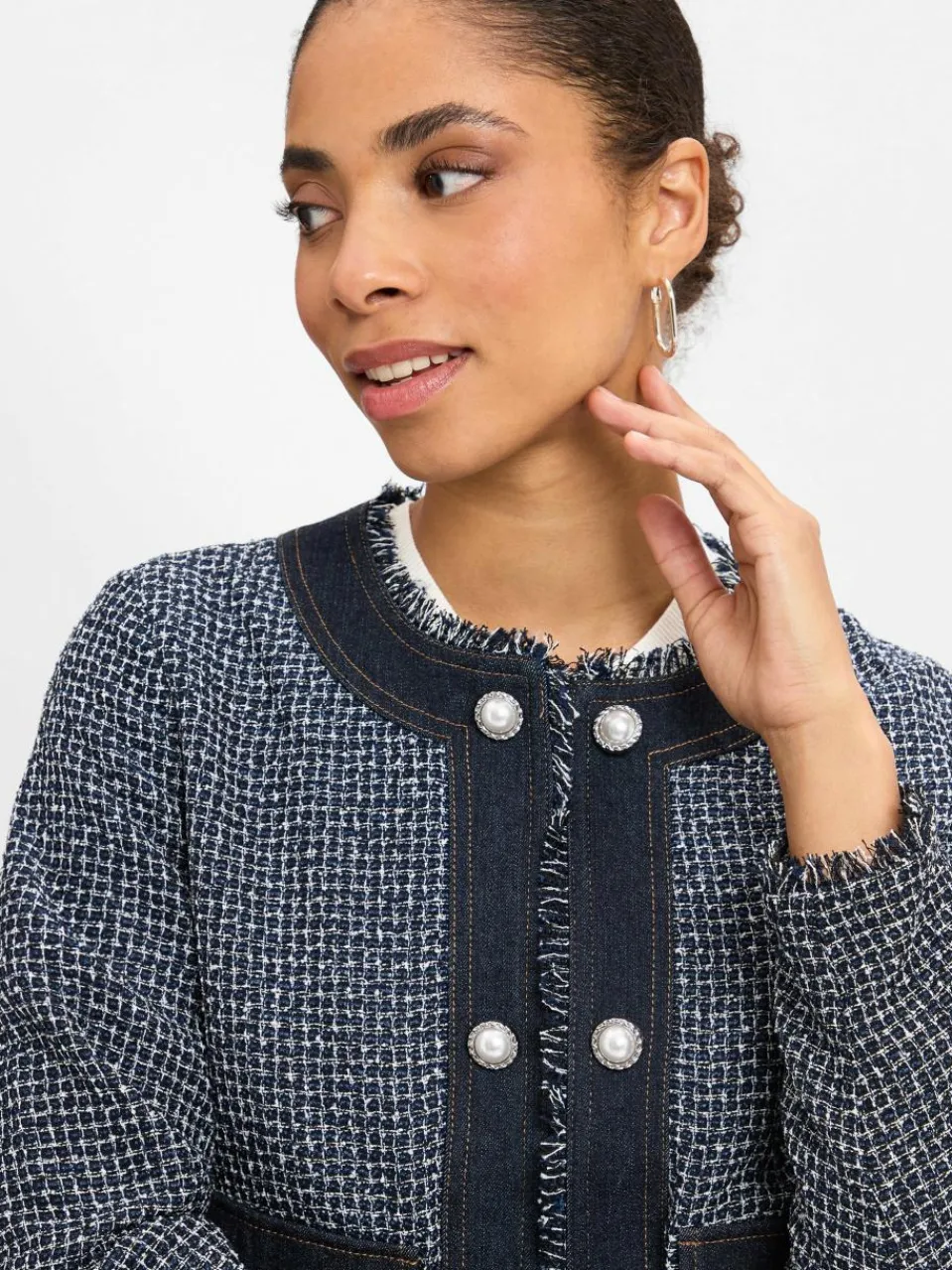 s.Oliver BLACK LABEL Blazer<Damen Blazer marine denim strukturiert