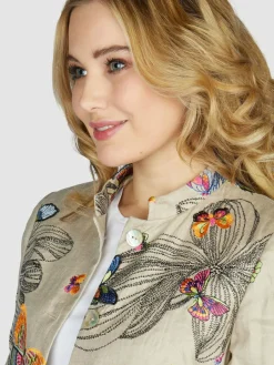 White Label Blazer<Damen Blazer beige uni