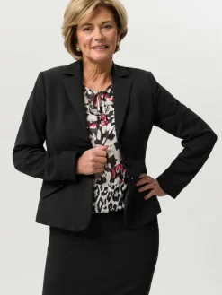 Frank Walder Blazer<Damen Blazer schwarz uni