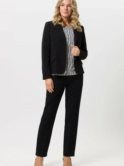 Frank Walder Blazer<Damen Blazer schwarz uni