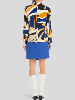 Marc Cain Blazer<Damen Blazer royal gemustert