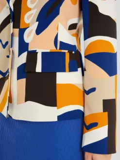 Marc Cain Blazer<Damen Blazer royal gemustert