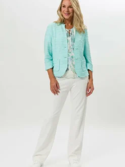 Frank Walder Blazer<Damen Blazer grün uni