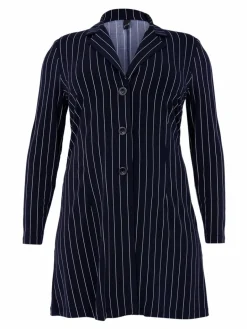 YOEK Blazer<Damen Blazer blau gestreift