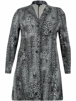 YOEK Blazer<Damen Blazer grau gemustert