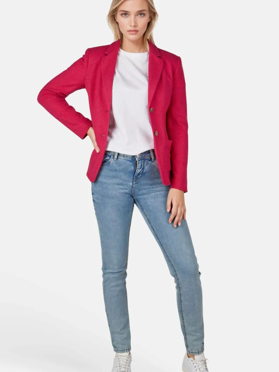 White Label Blazer<Damen Blazer pink uni