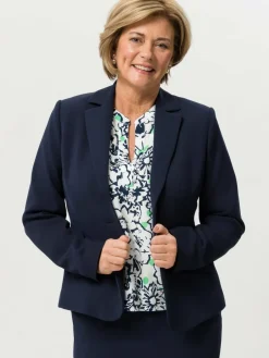 Frank Walder Blazer<Damen Blazer marine blau uni